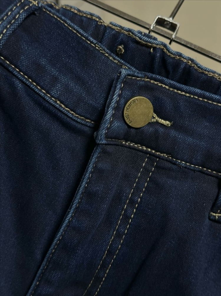 #새상품 : 디오마리 사방 스판 기모 청바지 뒷밴딩 진청 XL--3