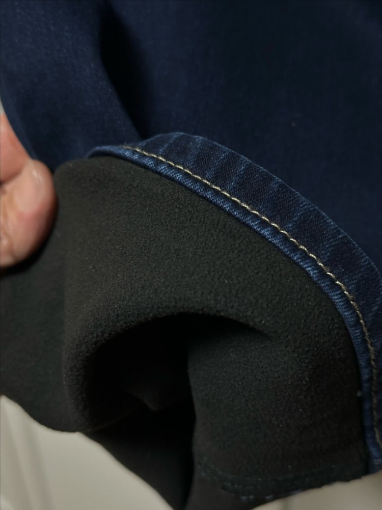 #새상품 : 디오마리 사방 스판 기모 청바지 뒷밴딩 진청 XL--5