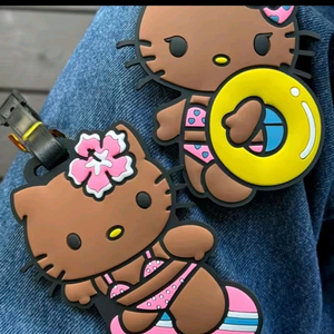 산리오 캐리어 네임택 러기지택 수하물택 태닝키티 한교동 새상품