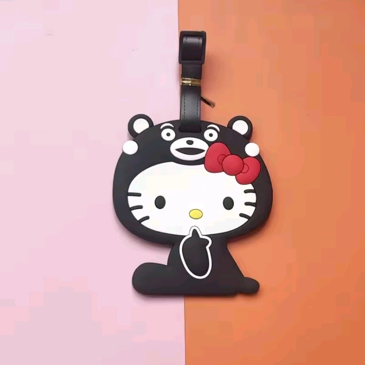 산리오 캐리어 네임택 러기지택 수하물택 태닝키티 한교동 새상품 이미지