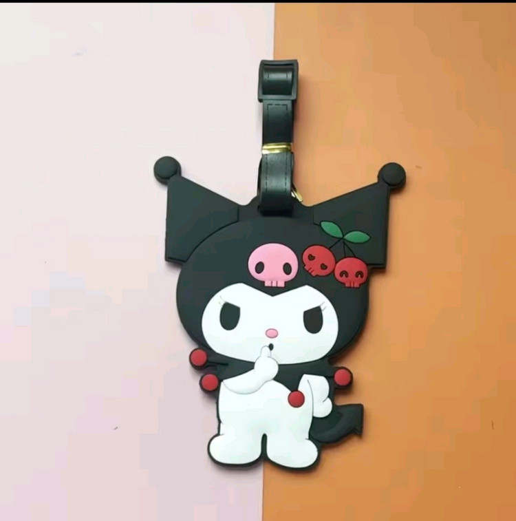 산리오 캐리어 네임택 러기지택 수하물택 태닝키티 한교동 새상품--9