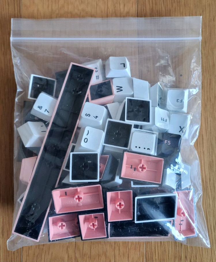 기계식키보드 웨이브75 배열 키캡 81키 올리비아 이미지