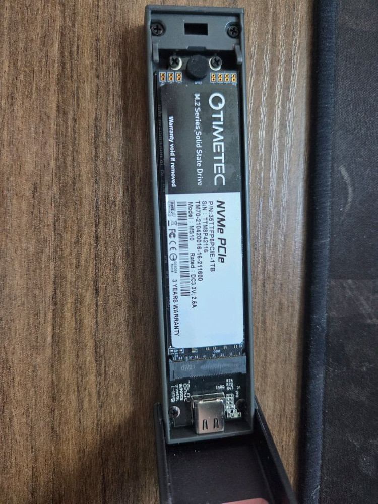 외장ssd(Sabrent 케이스+timetec 1tb)--1