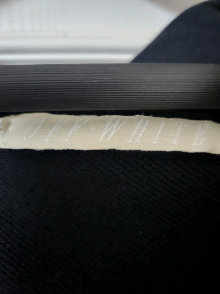 오프화이트 블랙 후드집업 네온라임 56사이즈판매 이미지