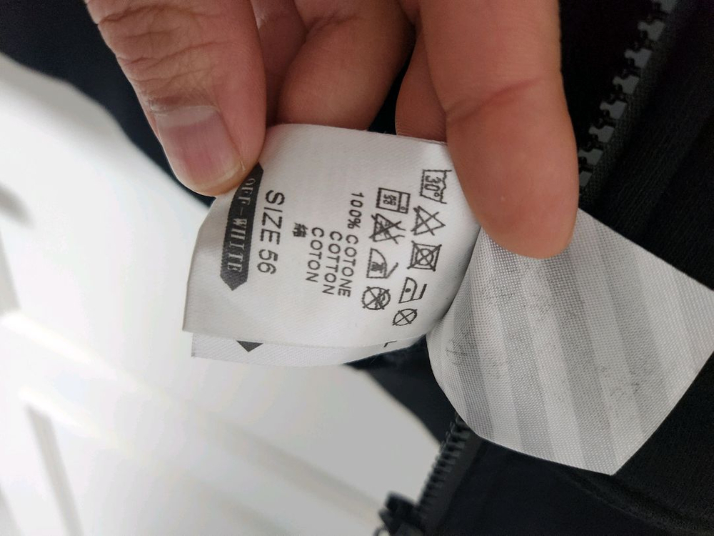 오프화이트 블랙 후드집업 네온라임 56사이즈판매 이미지