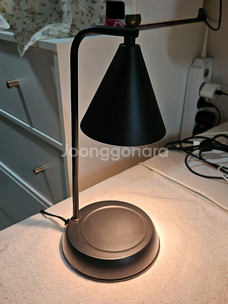 쿤달 빛조절 무드 캔들워머 블랙색상--1