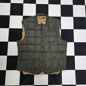 L 폴로랄프로렌 헌팅 밀리터리 오리털 다운 베스트 카키