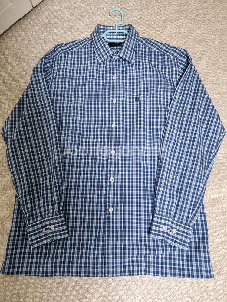 닥스셔츠.110. 블루체크--3