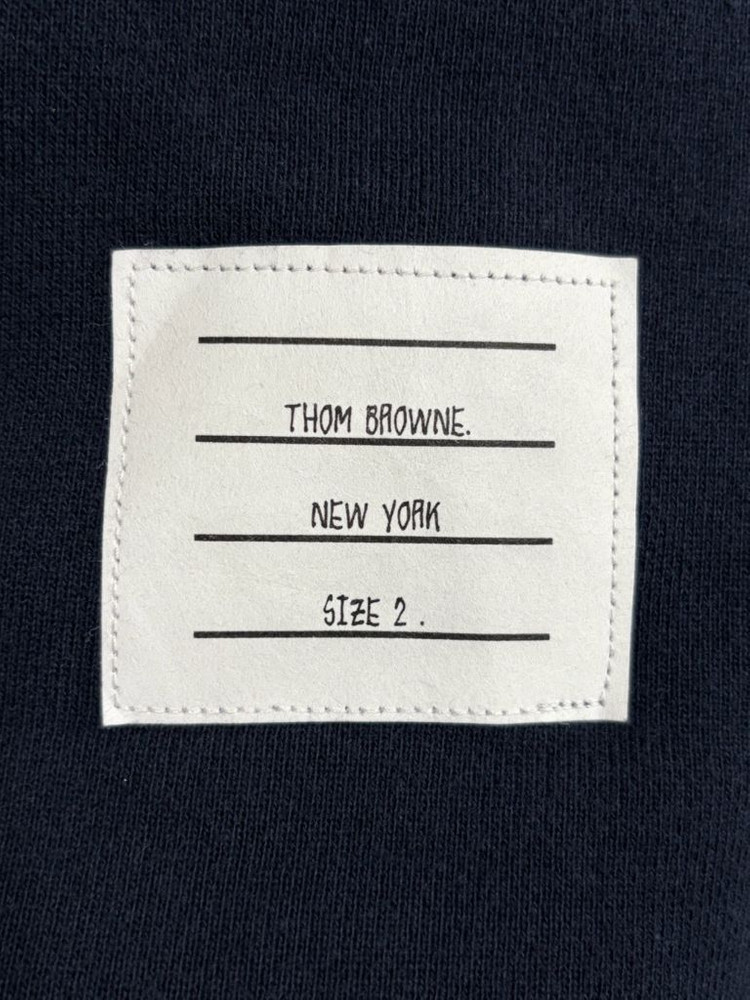 정품,새상품급(2)톰브라운 사선완장 맨투맨 네이비--3