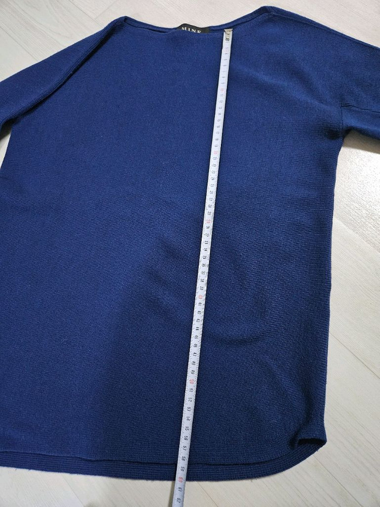 한섬 MINE 블루 니트--3