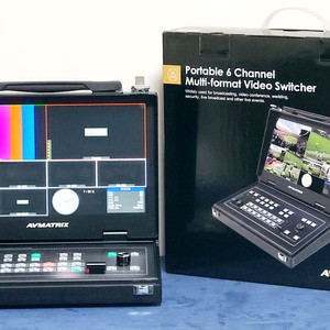 AVMATRIX 에이브이매트릭스 PVS0613U 6채널 포터블 비디오 스위처, 풀박스, 1회사용, 상태최상급