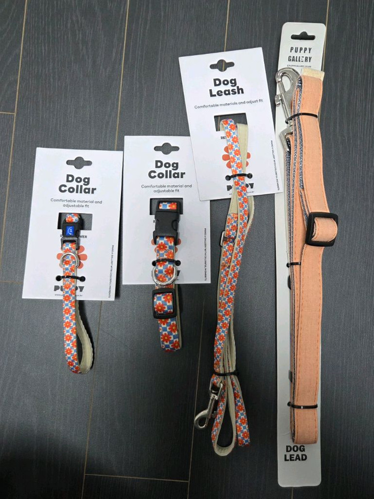 강아지 하네스,목줄,리드줄 통으로 판매합니다 :)--3