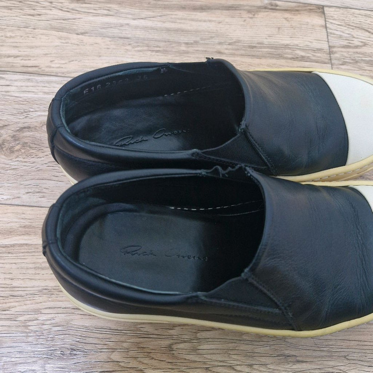 [35] 릭오웬스 라몬즈 레더 슬립온--2