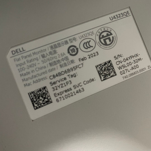 Dell UltraSharp U4323QE USB-C 모니터+스탠드 판매합니다.