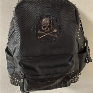 필립 플레인 스터드 해골 백팩