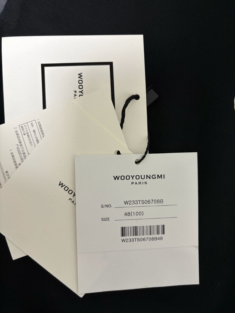 23FW(48)정품 새상품 우영미 플라워 반팔티 블랙 W233TS067--2