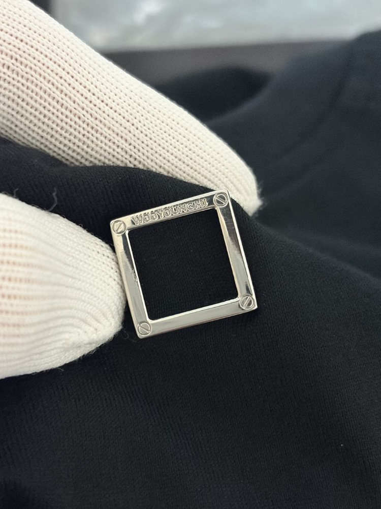 23FW(48)정품 새상품 우영미 플라워 반팔티 블랙 W233TS067--3