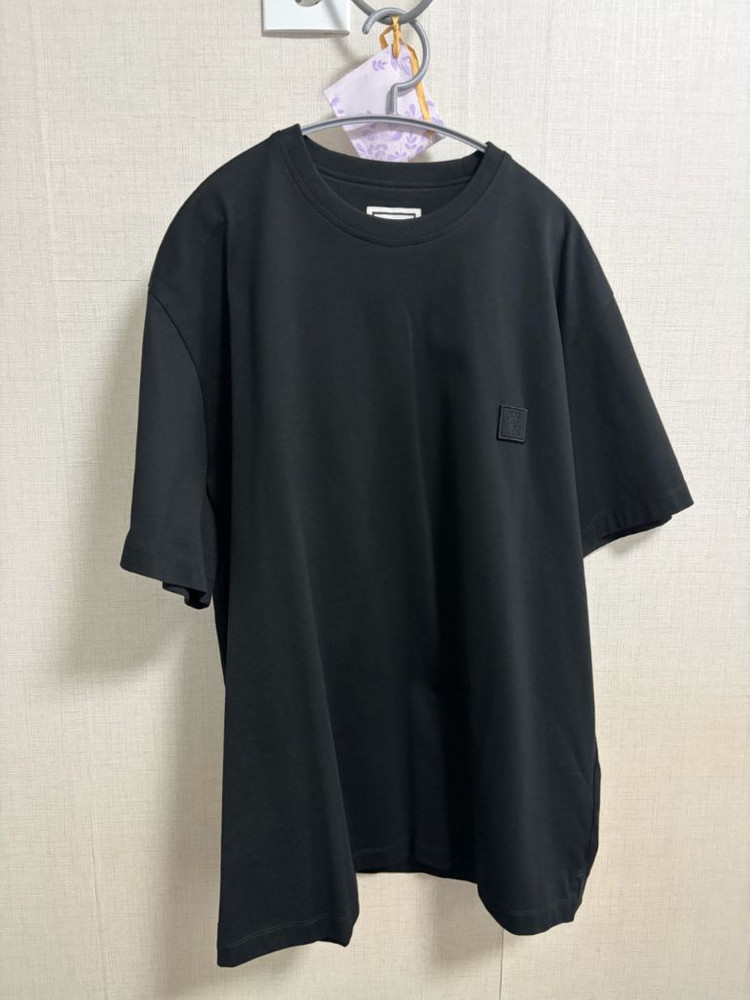 23FW(48)정품 새상품 우영미 플라워 반팔티 블랙 W233TS067--8