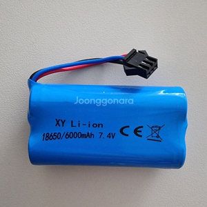 리튬이온 배터리 18650 7.4v 14500 SM-4 6000mah 2800mah 이미지