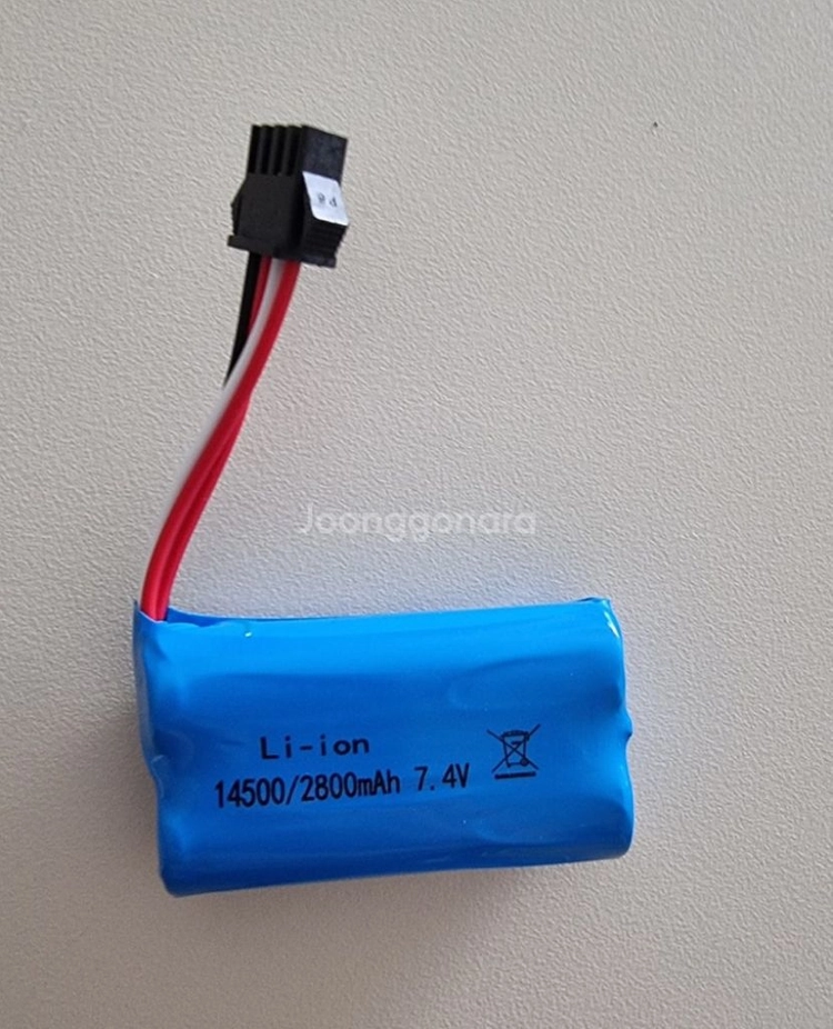 리튬이온 배터리 18650 7.4v 14500 SM-4 6000mah 2800mah 이미지