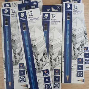 스테들러 Mars 4b hb 2h 2b 소묘용 연필 12개입 이미지