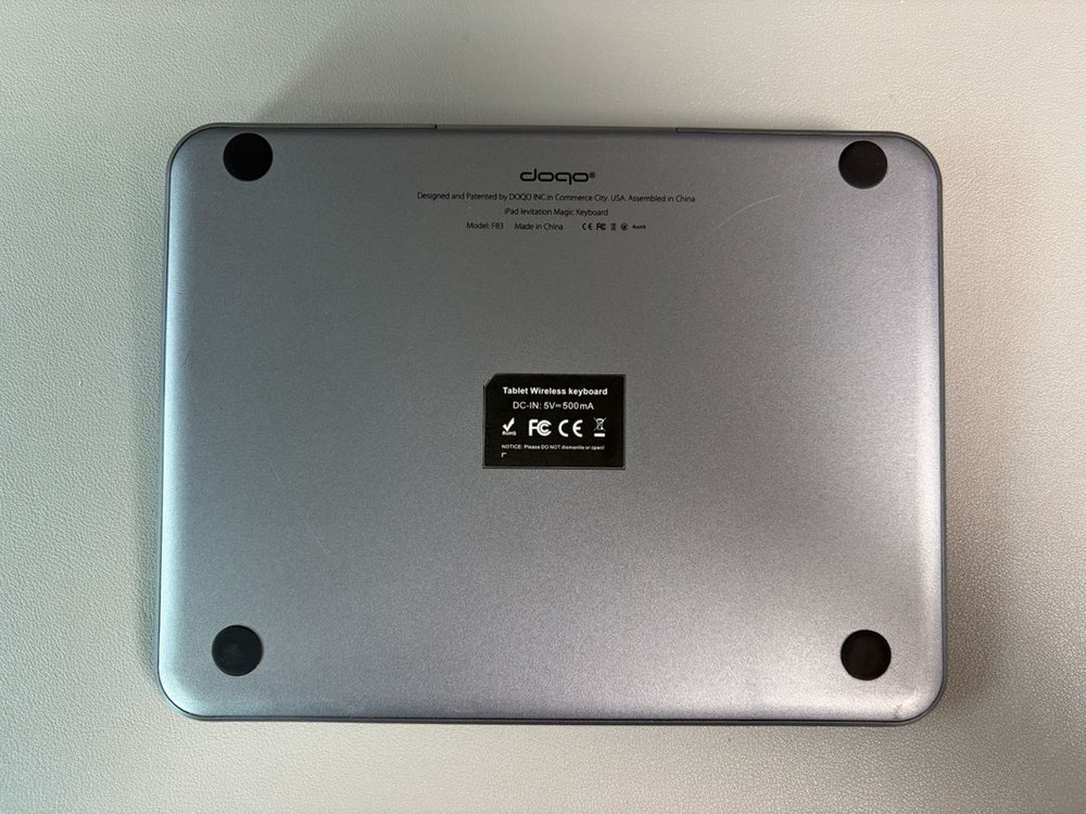DOQO 아이패드미니 6 & 7 매직키보드 360회전 키보드케이스--4