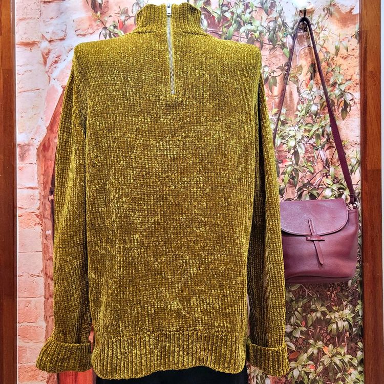 코스 cos 올리브그린 벨벳 니트--5