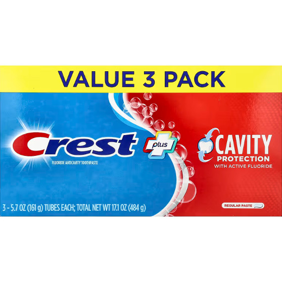 당일발송 크레스트 불소치약 Fluoristat검증 충치케어 미백등 미국ADA승인 3개 1팩--1