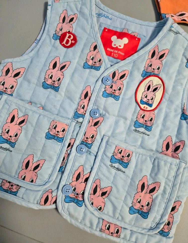 베베드피노 로즈라팡 자켓100 조끼110 양말세트--1