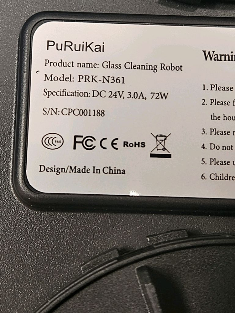 PuRuiKai 유리창 로봇청소기 PRK-N361 이미지