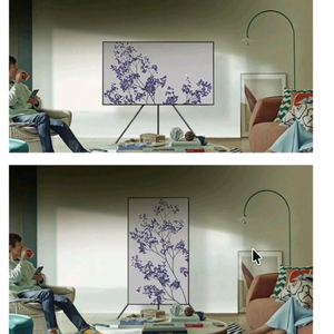 삼성 자동회전 TV 스탠드 이젤 거치대 (새제품)