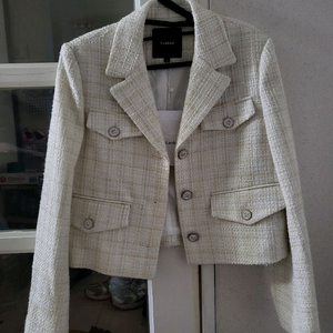 룩캐스트 트위드 자켓+스커트 새트 새것