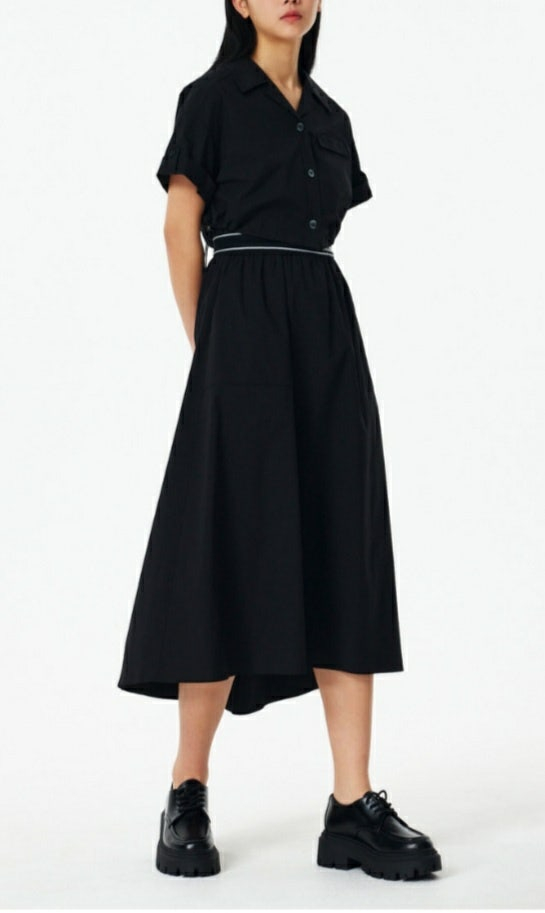 [새상품]보브(VOV) 셔츠 레이어드 밴딩 원피스(2024신상)--2