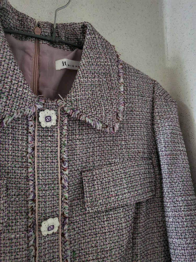 잇미샤 트위드 원피스--1