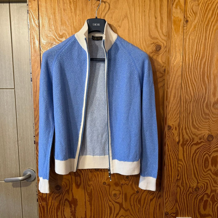 로로피아나 캐시미어 집업 가디건 자켓 이미지