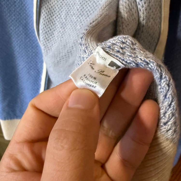 로로피아나 캐시미어 집업 가디건 자켓 이미지