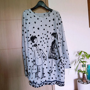 긴팔 니트 티셔츠