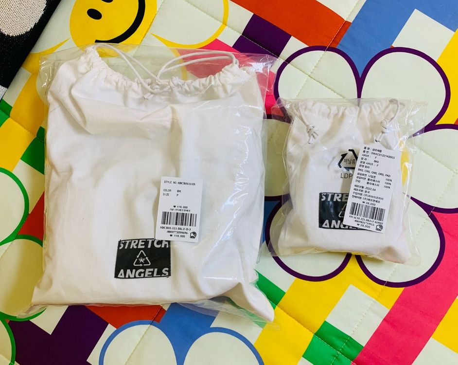 새것 > [STRETCH ANGELS] 스트레치 엔젤스 호보백 미니참 블랙--5