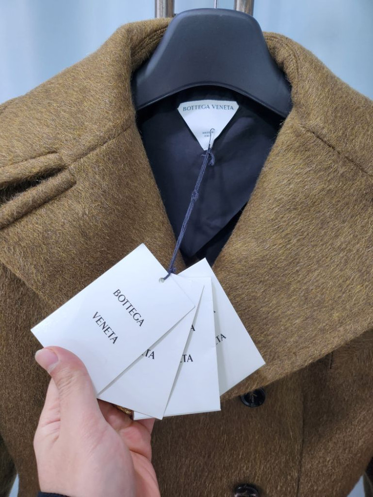 보테가베네타 삼각폴드 울 모헤어 더블 여성자켓 38--7