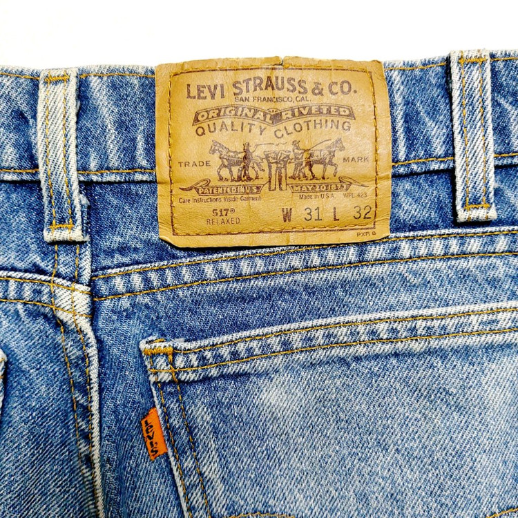 리바이스517 USA 남성청바지31 오렌지탭 빈티지 이미지