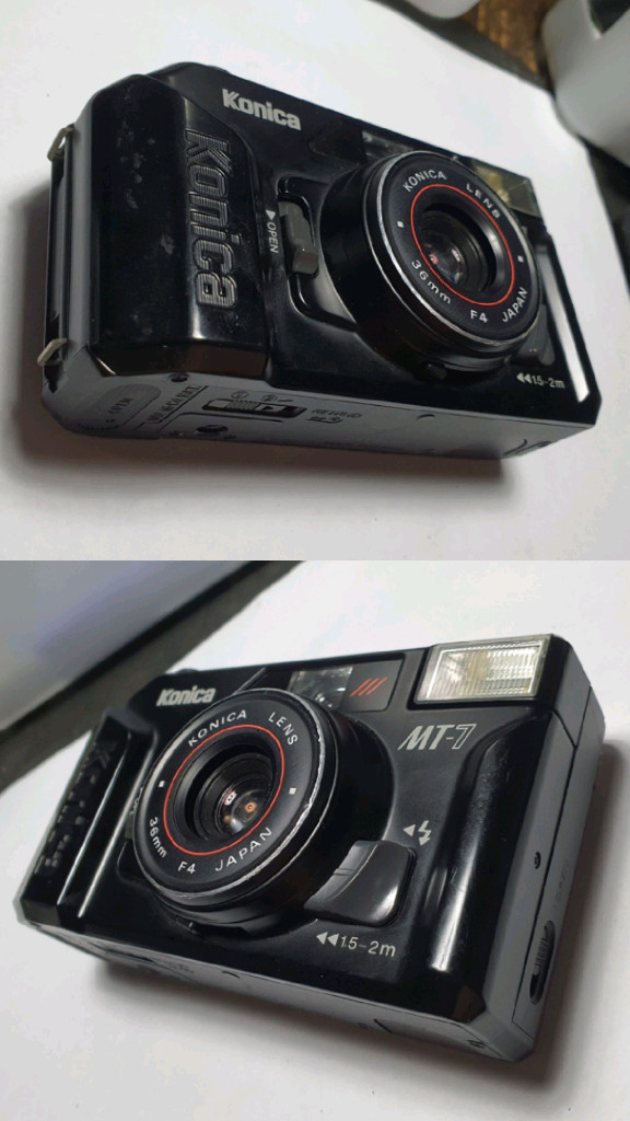 코니카 MT-7 36mm 필름카메라 자동 빈티지 레트로 로모 필카 감성 인테리어 y2k--8