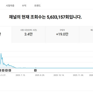 19만명 미국 시청자층 유튜브 채널