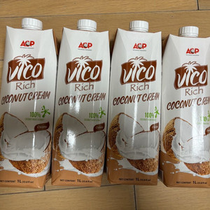 비코리치 코코넛크림 1L 4개