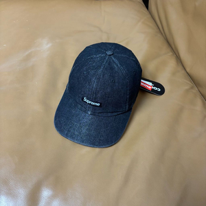 슈프림 6패널 볼캡 모자 데님 블랙