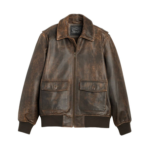 M사이즈) 리바이스 클레이튼 레더 에비에이터 자켓