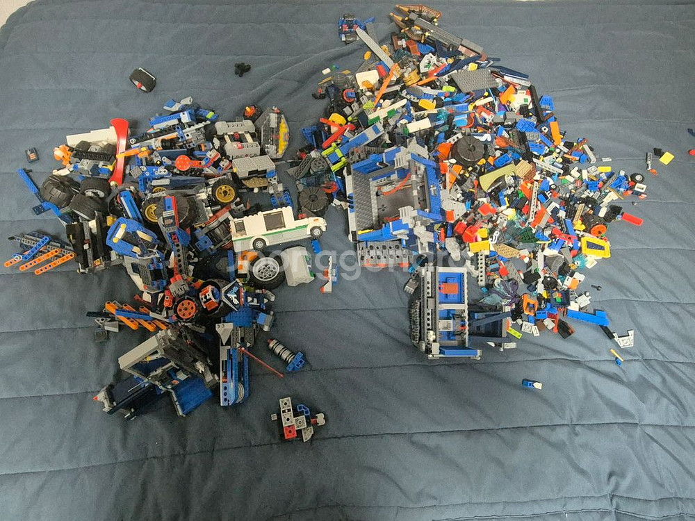 레고 벌크 9kg 및 설명서 일괄--1