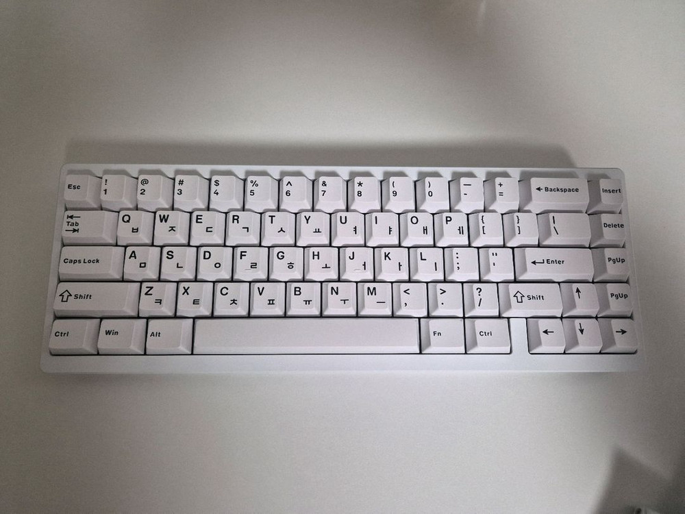 nut65 화이트 유무선 키보드 판매--2
