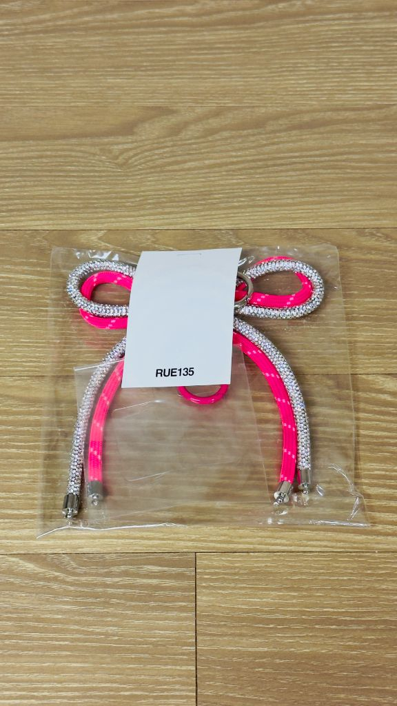 RUE135/ 핸드메이드 레이어드 리본매듭 스트랩(새상품)--5