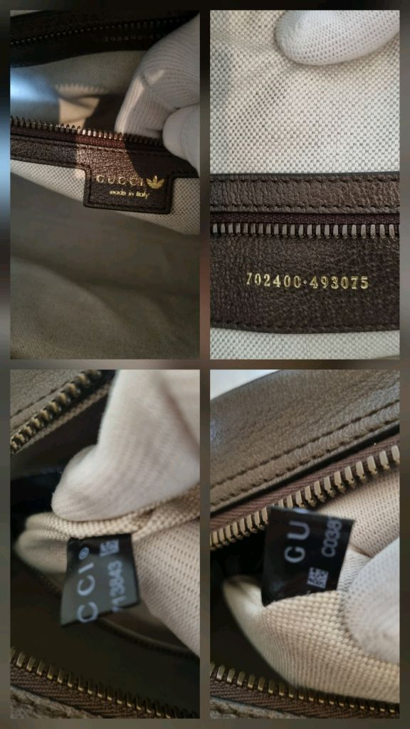 (새상품)구찌x아디다스 콜라보 미디엄 더플 토드백--3