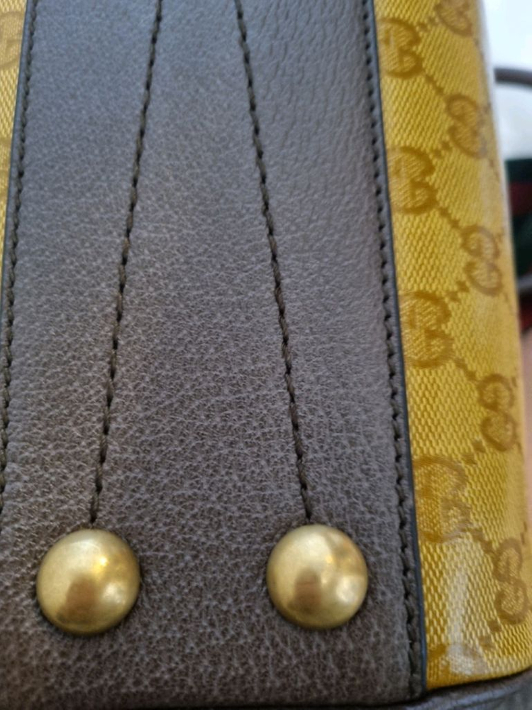 (새상품)구찌x아디다스 콜라보 미디엄 더플 토드백--7